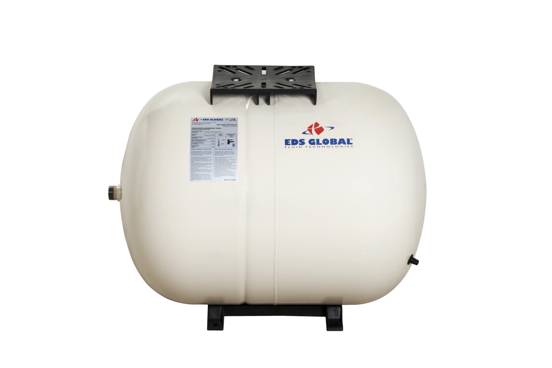 100 Lt. Yatık Sabit Diyaframlı Tank