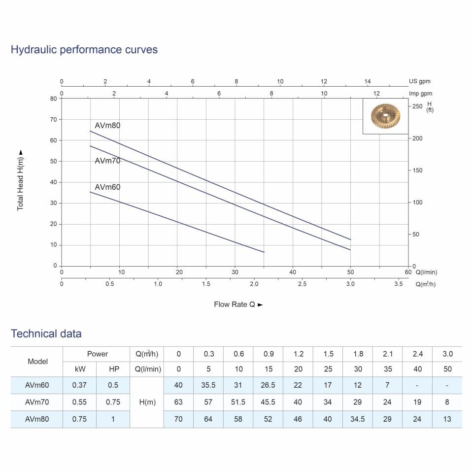AVm60 Periferik Pompa