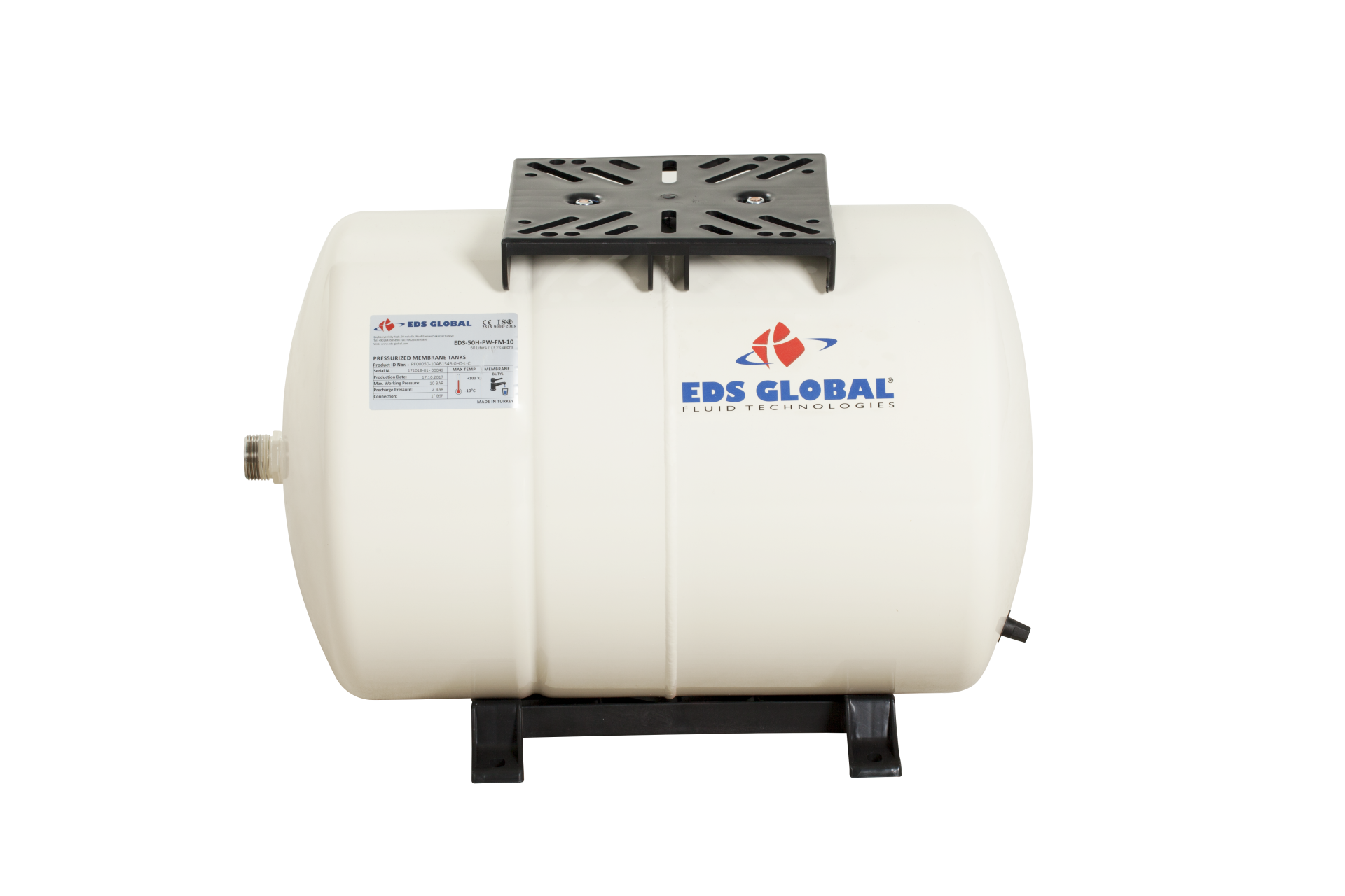 50 Lt. Yatık Sabit Diyaframlı Tank