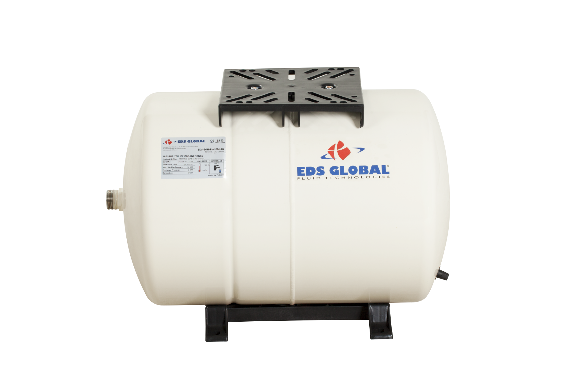 50 Lt. Yatık Sabit Diyaframlı Tank