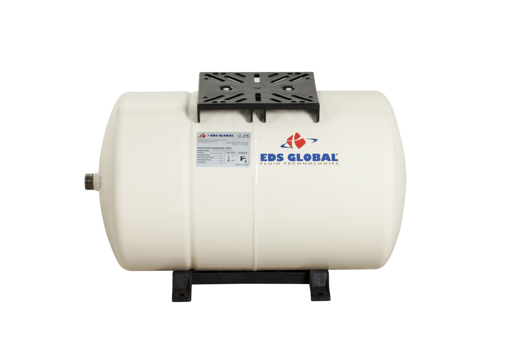 60 Lt. Yatık Sabit Diyaframlı Tank