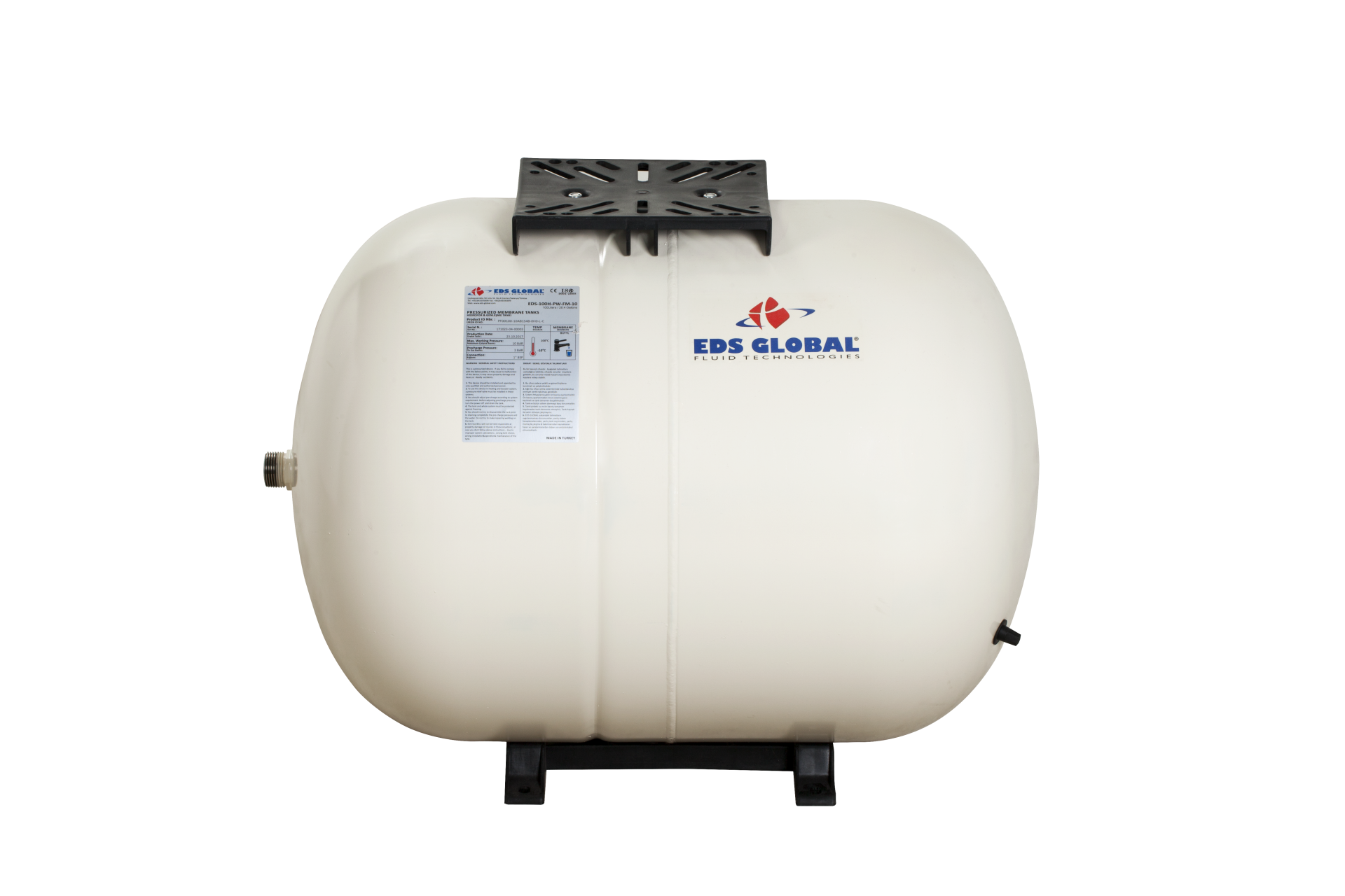 100 Lt. Yatık Sabit Diyaframlı Tank